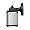Nuvo Lighting 8W 3K LED Cube Lantern, Black Finish, Clear Beveled Glass 62/1571 - alternate 4